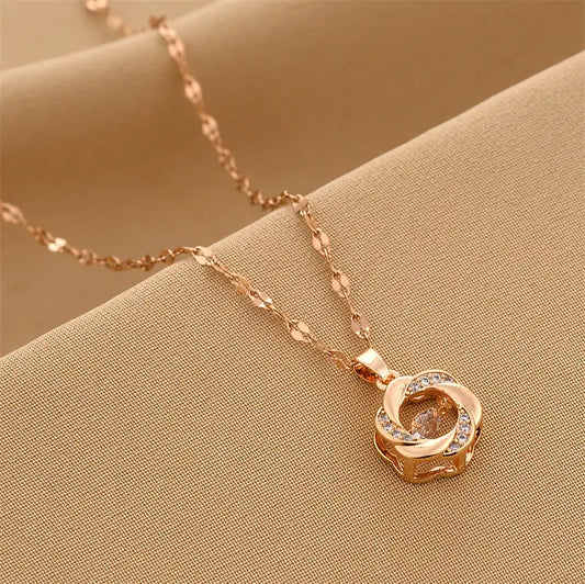 American Diamond Pendant Necklace